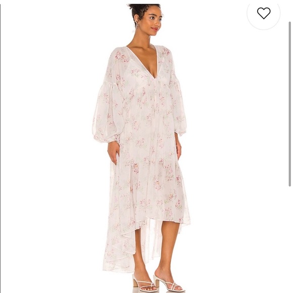 MAJORELLE The Foat Midi Dress in Lavender Floral - Picture 2 of 14